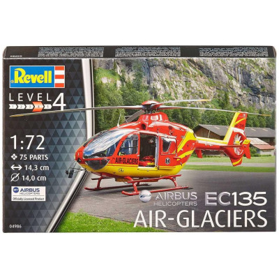 Plastic ModelKit vrtulník 04986 - EC 135 Air Glaciers (1:72)