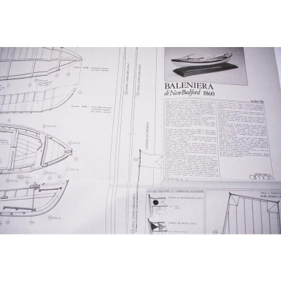 AMATI Walfangboot harpunářský člun 1860 1:16 kit
