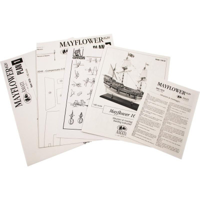 AMATI Mayflower anglická galeóna 1620 1:60 kit