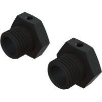 Pótalkatrész RC modellautóhoz Arrma Typhon TLR Tuned 1:8 4WD Roller Buggy: hex 17mm, szélesség 14.6mm alumínium, fekete (2 db)