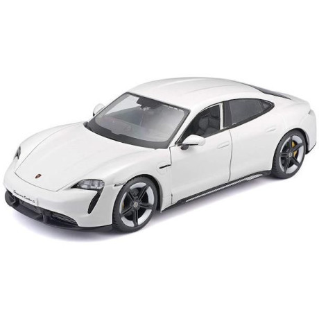 Bburago Porsche Taycan Turbo S 2019 Carrara 1:24 bílá