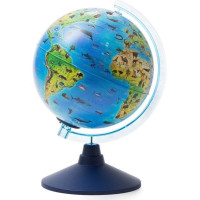 Alayskys Globe 25 cm ZOO - állatok képeivel, a legkisebbeknek és az iskolásoknak készült, akik szórakoztató módon tanulnak a világról és a rajta lévő állatvilágról. Töltsd le az IQ GLOBE alkalmazást, és a földgömb életre kel a kiterjesztett valóságban.