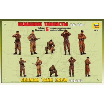 Model Kit figurky 3614 - German Tank Crew (1943-1945) (1:35)