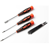 Indítószerszámkészlet Axial 1:24-es RC autómodellekhez. 1,5 mm-es és 0,050' imbuszkulcsot, 4 mm-es anyakulcsot és 2, 3, 4 és 5 mm-es csavarkulcsot tartalmaz.