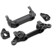 Pótalkatrész RC autó modellekhez Axial SCX6 Jeep JLU Wranger: lökhárító tartó, karosszéria tartó