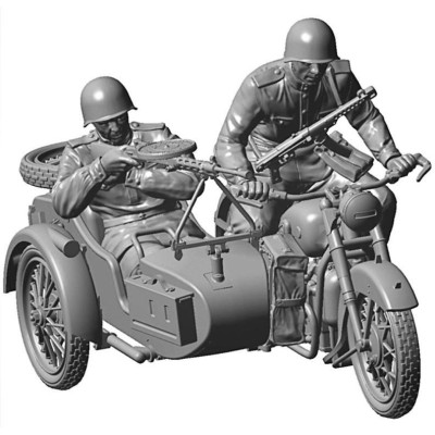 Model Kit figurky 3639 - Soviet WWII Motorcycle M-72 (1:35)
