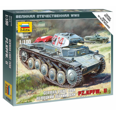 Wargames (WWII) tank 6102 - German Panzer II (1:100)