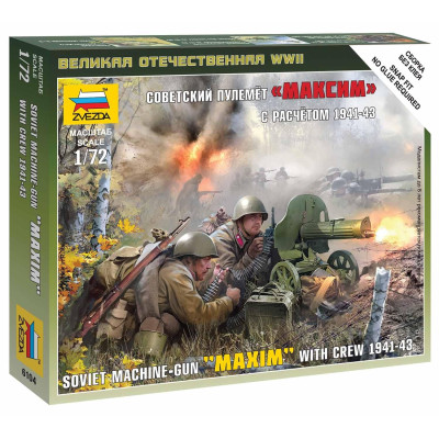 Wargames (WWII) figurky 6104 - Soviet Machinegun Crew 1941 (1:72)