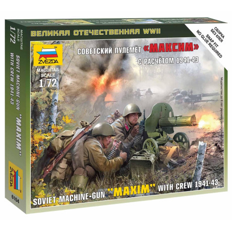 Wargames (WWII) figurky 6104 - Soviet Machinegun Crew 1941 (1:72)