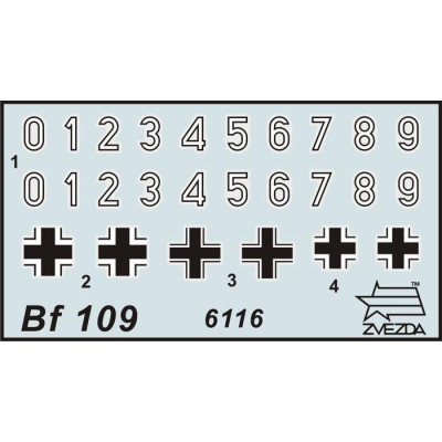 Wargames (WWII) letadlo 6116 - Messerschmitt Bf 109F-2 (1:144)