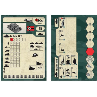 Wargames (WWII) tank 6130 - German Light Tank PZ.KPFW.38 (T) (1:100)