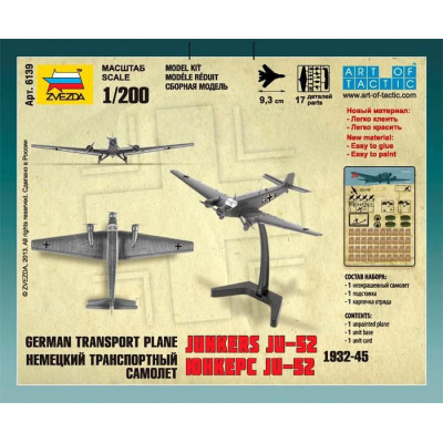 Wargames (WWII) letadlo 6139 - Junkers Ju-52 Transport Plane (1:200)