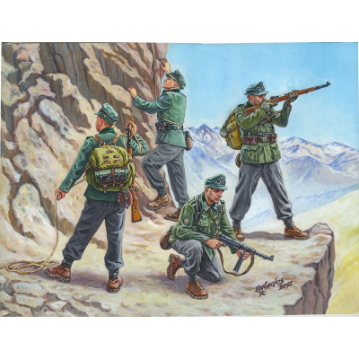 Wargames (WWII) figurky 6154 - German Gebirgsjäger (1:72)