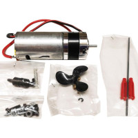 Az Aiace RC hajómodell meghajtó készlet egy lehetőség a hajó villamosítására. A készlet tartalmaz egy motort sebességváltóval és tartozékokkal, mint például hajócsavar, tengely és hajtótengely. 