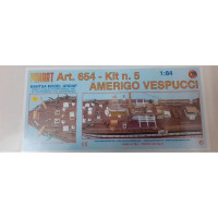 Megvásárolhatja a teljes Mantua Model Amerigo Vespucci 1:84 készletet (rendelési szám: KR-800741), vagy fokozatosan építheti meg 8 kisebb készletből. Az 5. számú készlet mindhárom fedélzet befejezéséhez szükséges készletet tartalmazza.