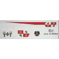 Az ajánlott alkatrész a Mantua Model Santa Maria 1:50 készlethez való: Zászlókészlet: zászlókészlet.