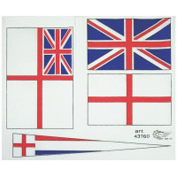 Ajánlott tartozékok a Mantua Model HMS Victory 1:78 modellhajóhoz: Zászlókészlet.