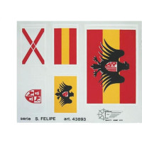 Ajánlott tartozékok a Mantua Model San Felipe 1:75 készlethez: Zászlókészlet.