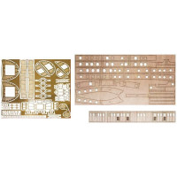 Ajánlott tartozékok a Mantua Model Amerigo Vespucci 1:84 készlethez: gravírozott alkatrészek.