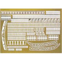 Ajánlott tartozékok a Mantua Model Amerigo Vespucci 1:100 készlethez: gravírozott alkatrészek.