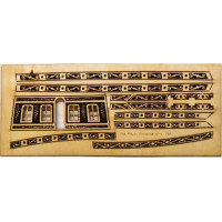 Ajánlott tartozékok a Mantua Model Royal Caroline 1:47 készlethez: gravírozott alkatrészek.