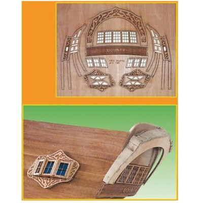 Mantua Model Gravírované díly dřevo: HMS Bounty