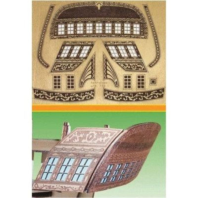 Mantua Model Gravírované díly dřevo: Astrolabe