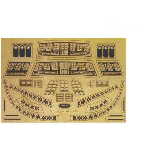 Mantua Model Gravírované díly dřevo: San Felipe