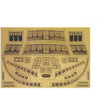 Ajánlott tartozékok a Mantua Model San Felipe 1:75 készlethez: gravírozott alkatrészek fa.