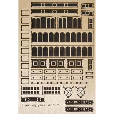 Mantua Model Gravírované díly dřevo: Thermopylae