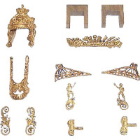 Ajánlott tartozékok a Mantua Model HMS Victory 1:78 modellhajóhoz: Öntvények.