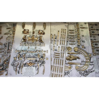 Ajánlott tartozékok a Mantua Model Le Soleil Royal 1:77 készlethez: Öntvények.