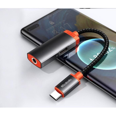 Type-C to DC3.5 + Type-C Audio Adapter (3A)