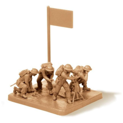 Wargames (WWII) figurky 6168 - British Mortar with crew 1939-42 (1:72)