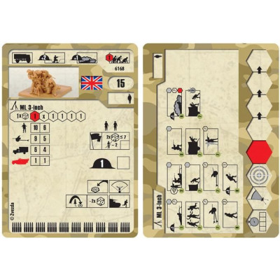 Wargames (WWII) figurky 6168 - British Mortar with crew 1939-42 (1:72)