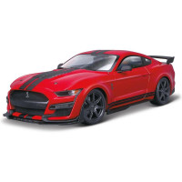 Bburago 18-43050 Ford Shelby GT500 fém modellje 1:32 méretarányban nem csak gyűjtőknek. Részletes kivitelezés, baráti ár, piros szín, hossza kb. 13 cm.
