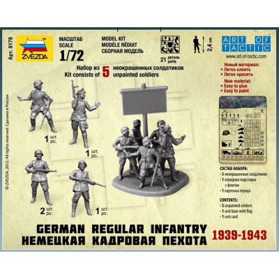 Wargames (WWII) figurky 6178 - German Regular Infantry 1939-43 (1:72)