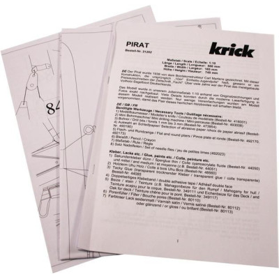 Krick Pirat plachetnice kit