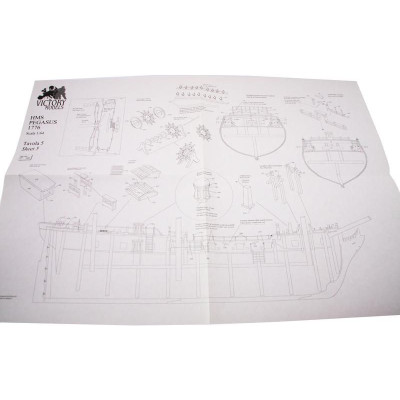 VICTORY MODELS H.M.S Pegasus 1776 1:64 kit