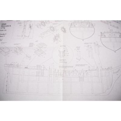 VICTORY MODELS H.M.S Pegasus 1776 1:64 kit