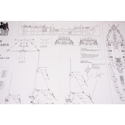VICTORY MODELS H.M.S Pegasus 1776 1:64 kit