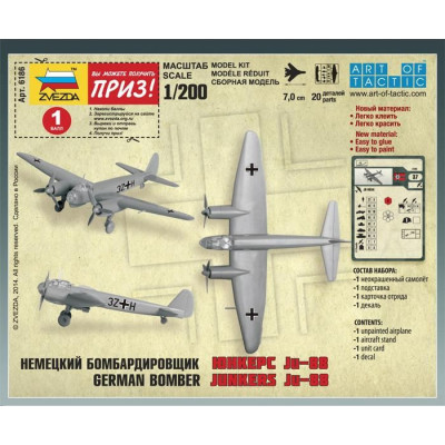 Wargames (WWII) letadlo 6186 - Junkers Ju-88A4 (1:200)
