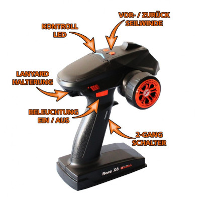 DF-4J XXL CRAWLER 2020 ORANGE s LED 5CH VYSIELAČ 2,4