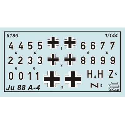 Wargames (WWII) letadlo 6186 - Junkers Ju-88A4 (1:200)