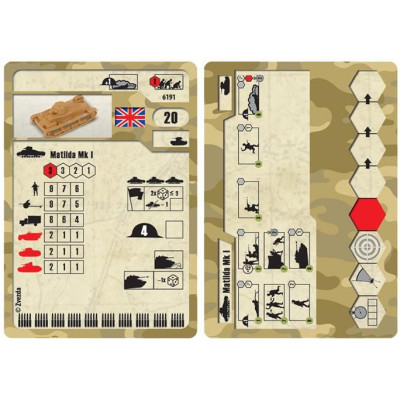 Wargames (WWII) tank 6191 - British Light Tank "Matilda Mk I" (1:100)