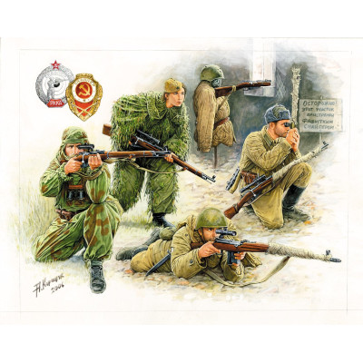 Wargames (WWII) figurky 6193 - Soviet Snipers (1:72)