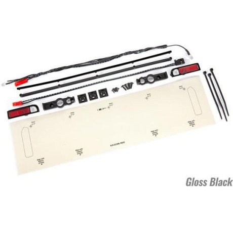 Traxxas zadní LED osvětlení, tailgate trim černý