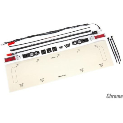 Traxxas zadní LED osvětlení, tailgate trim (chromovaný)