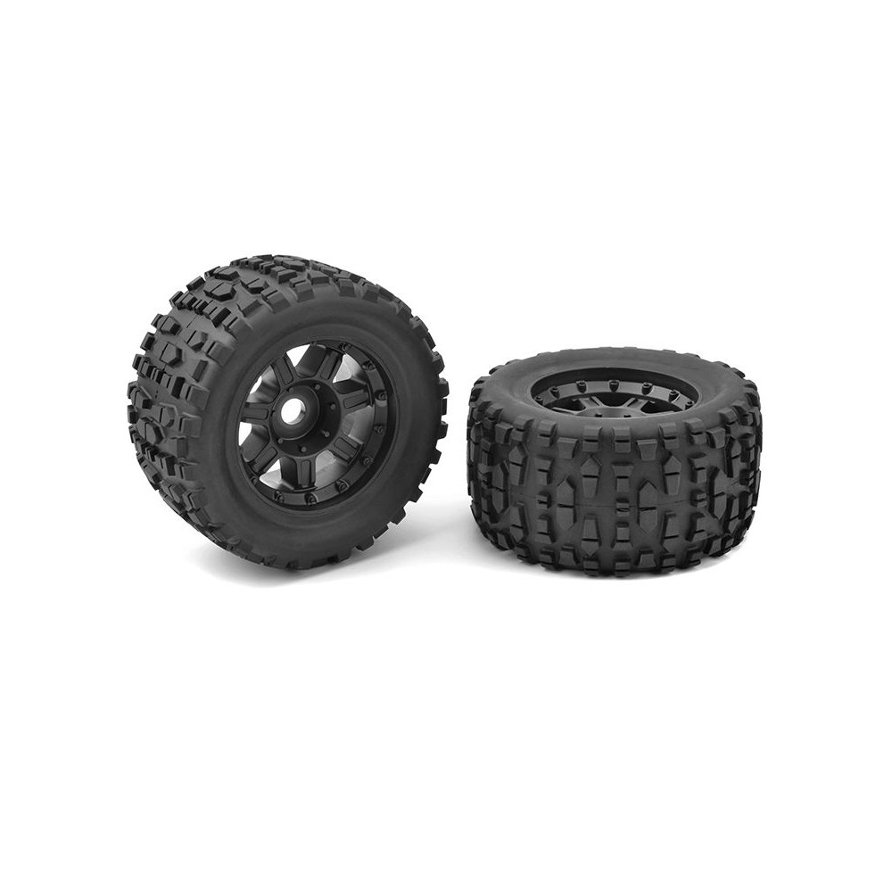 Monster Truck gumy - XL4S - Grabber - nalepené na černých diskách- 1 pár Monster Truck gumy - XL4S - Grabber - nalepené na černých diskách- 1 pár