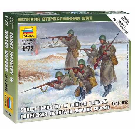 Wargames (WWII) figurky 6197 - Soviet Infantry (Winter Uniform) (1:72)